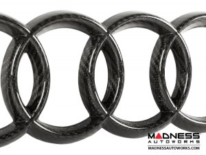 Audi Grille Emblem - Carbon Fiber - 10.75" (274mm) 